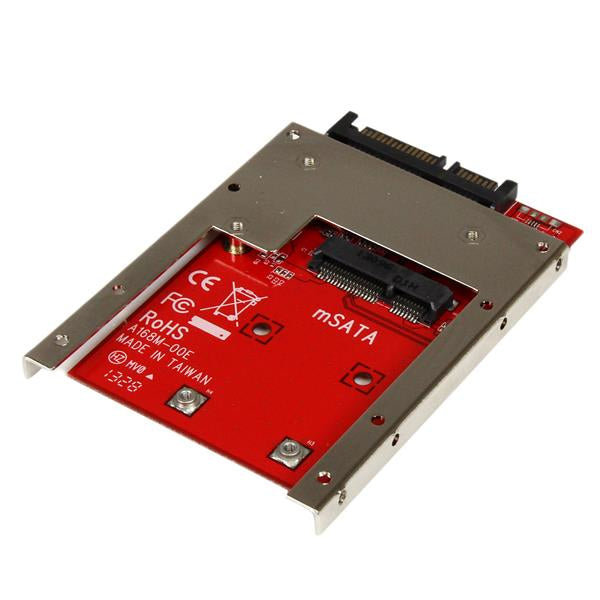 StarTech.com Adaptador Conversor de SSD mSATA a SATA de 2,5 Pulgadas - Convertidor tarjetas y adaptadores de interfaz SATA mSATA 3.0 Si