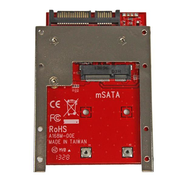 StarTech.com Adaptador Conversor de SSD mSATA a SATA de 2,5 Pulgadas - Convertidor tarjetas y adaptadores de interfaz SATA mSATA 3.0 Si