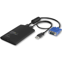 StarTech.com Adaptador Crash Cart USB con Transferencia de Ficheros y Captura de Vídeo Interruptores KVM 1 USB Full HD