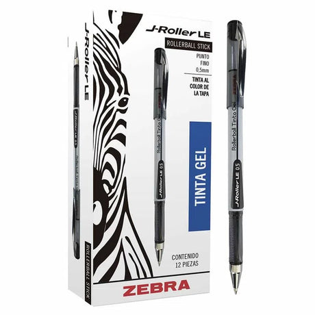 Bolígrafo Zebra J-Roller Le Gel Fino Color Negro FullOffice.com