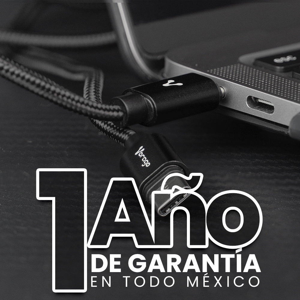 Vorago CAB-124-BK cable de transmisión Negro 1 m USB C