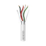 Bobina de 305 Metros (1000 Pies) de Cable 4 x 22 AWG BLINDADO / RISER / Color Blanco / Para Aplicaciones de Audio, Seguridad y Control
