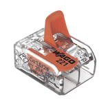 Wago 221-412 conector Cage Clamp Naranja, Transparente