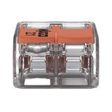 Wago 221-412 conector Cage Clamp Naranja, Transparente