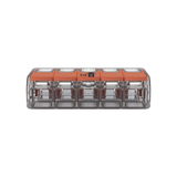 Conector Eléctrico / Borna de Conexión con Palancas / 5 Puntos / 6 mm² Máximo / 30A 450V / Transparente / CAGE CLAMP® / UL-ENEC-CB