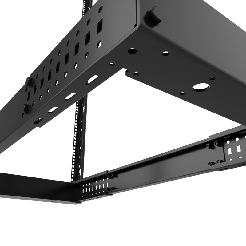 Nexxt Solutions - Rack marco abierto - 4 postes - instalable en el suelo - RAL 9005, negro barniz - 42U - 19"
