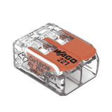 Wago 221-412 conector Cage Clamp Naranja, Transparente