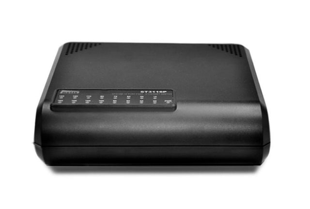 Netis System ST3116P dispositivo de redes No administrado Fast Ethernet (10/100) Negro, Bidireccional completo (Full dup