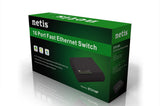 Netis System ST3116P dispositivo de redes No administrado Fast Ethernet (10/100) Negro, Bidireccional completo (Full dup