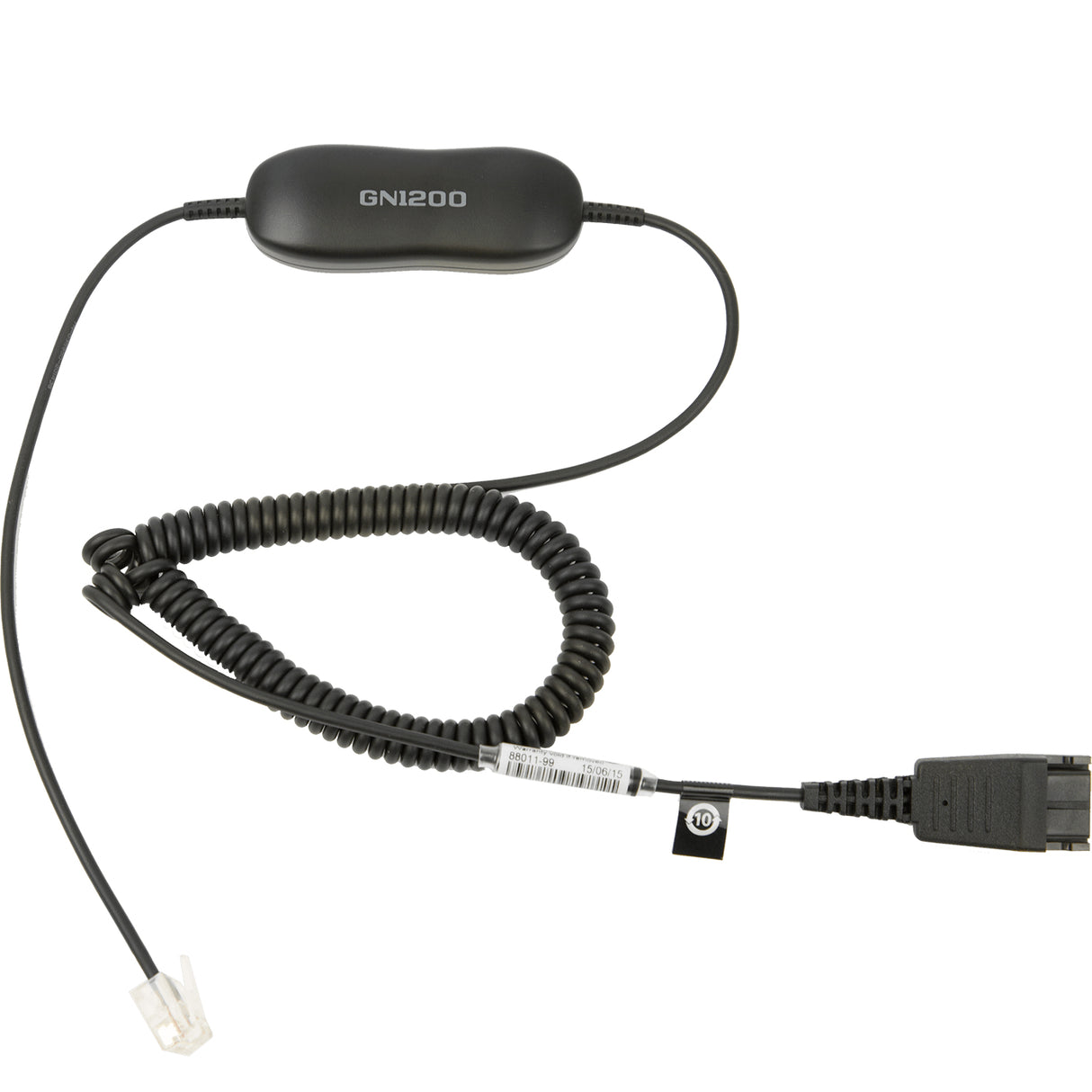 Jabra GN1200 Cable, Negro, 88011-99 | Accesorios de auriculares / audífonos