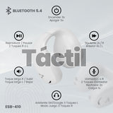 Vorago ESB-410 audífono y auriculare Auriculares Inalámbrico Intra auditivo Llamadas/Música USB Tipo C Bluetooth Blanco