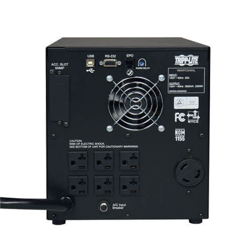 Tripp Lite SMART2200SLT UPS interactivo SmartPro de onda sinusoidal de 120V, 2.2kVA 1.6kW, torre, Opciones de Tarjeta de
