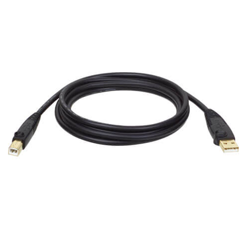 Tripp Lite U022-006 Cable USB 2.0 A a B (M/M), 1.83 m [6 pies], Macho/Macho, Negro