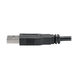 Tripp Lite U219-000-R Adaptador USB a PS/2 - Teclado y Mouse (A M a 2x Mini-Din6 H), Negro, China, 177.8 mm