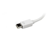 StarTech.com Adaptador Conversor de Mini DisplayPort a VGA DVI o HDMI - Convertidor A/V 3 en 1 para viajes - Blanco Cable Derecho Derecho 0,15 m Mini DisplayPort