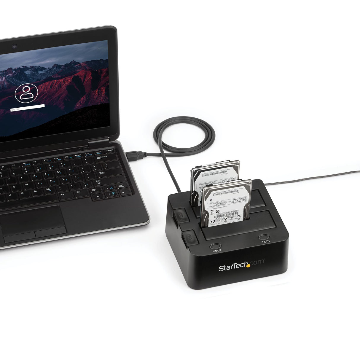 StarTech.com Docking Station de 2 Bahías USB 3.0 a SATA - Base de Acoplamiento USB de Discos Duros SSD SATA I/II/III de 2,5/3,5" - de Intercambio en C
