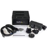StarTech.com Docking Station eSATA USB 3.0 con UASP de 2 Bahías para Disco Duro o SSD SATA de 2,5 o 3,5 Pulgadas Bases d