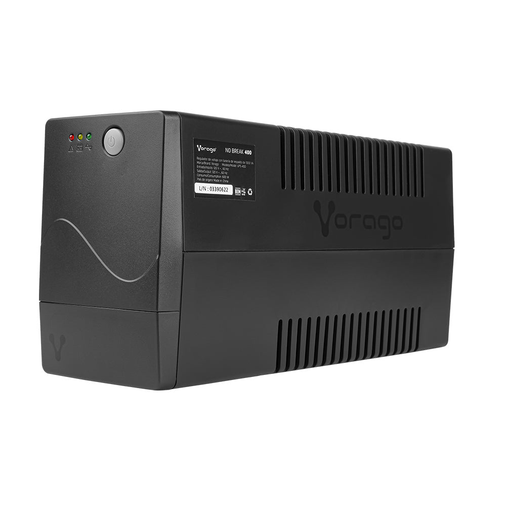 Vorago UPS-400 sistema de alimentación ininterrumpida (UPS) Línea interactiva 1 kVA 600 W, Sine/Square, 145 V