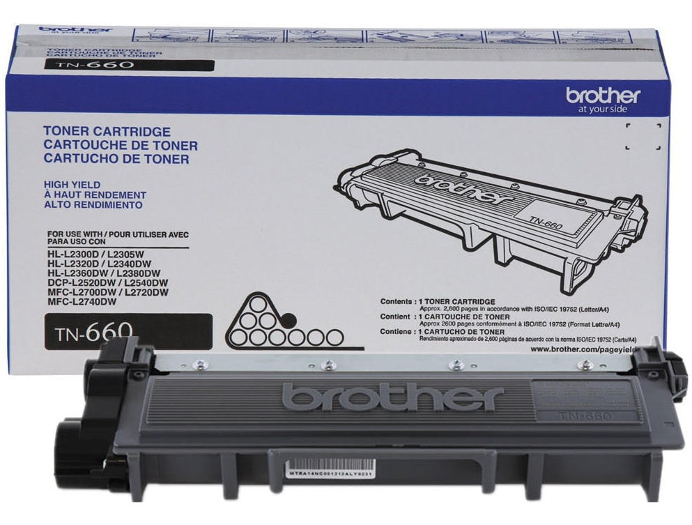 Brother TN-660 Cartucho de Tinta 1 pieza(s) 2600 páginas Original Negro