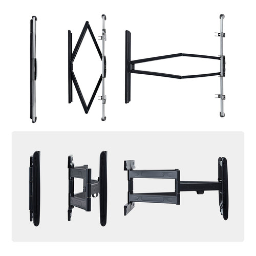 StarTech.com Soporte VESA de Pared Ultra Delgado para TV hasta 65" - Soporte Ultra Delgado Articulado para Pantalla
