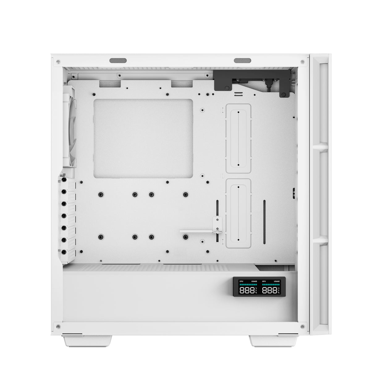 DeepCool CH560 DIGITAL WH carcasas ordenador ABS, Acero, Vidrio templado Midi Tower PC Blanco