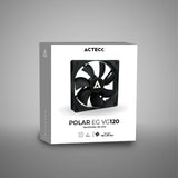 Acteck POLAR EG VG120 Gabinete de la computadora Ventilador 8 cm Negro 1 pieza(s), 1200 RPM