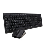 KIT TECLADO Y MOUSE VORAGO KM-304 INALAMBRICO MULTIMEDIA NEGRO