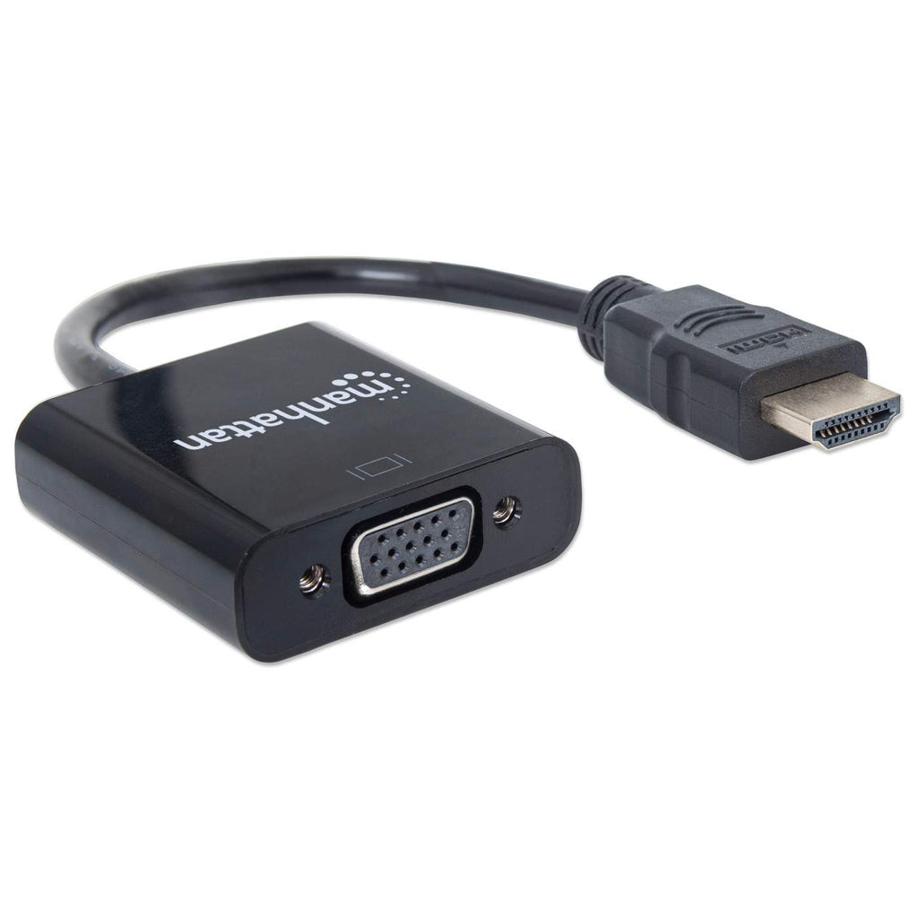 Manhattan Convertidor HDMI a VGA Cable Derecho Derecho Oro 0,3 m