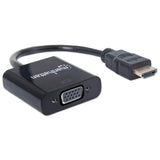 Manhattan Convertidor HDMI a VGA Cable Derecho Derecho Oro 0,3 m
