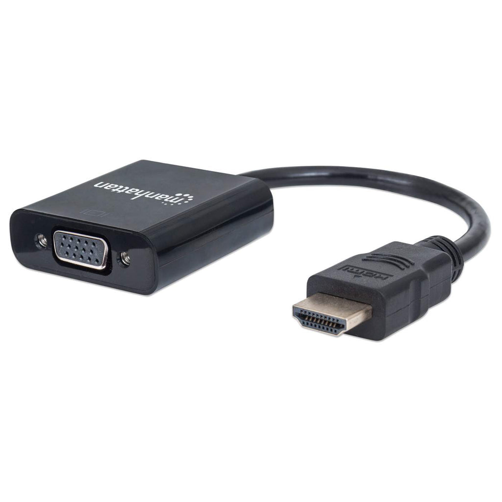 Manhattan Convertidor HDMI a VGA Cable Derecho Derecho Oro 0,3 m