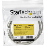 StarTech.com Cable de 2m Gris de Red Gigabit Cat6 Ethernet RJ45 sin Enganche - Snagless Cables de red 2 m Cat6 RoHS