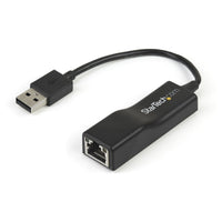 StarTech.com Adaptador Externo USB 2.0 de Red Fast Ethernet 10/100 Mbps tarjetas de red Alámbrico USB Ethernet 1