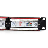 StarTech.com Panel de Parcheo 1U Cat6 110 con 24 Puertos para Montaje en Rack Paneles de parcheo 24 RJ-45 Montaje en bas