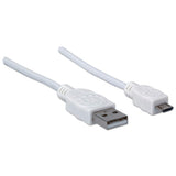 Manhattan Cable para Dispositivos USB Micro-B de Alta Velocidad Cable USB 2.0 USB A Micro-USB B Macho/Macho