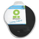 BRobotix 500074N alfombrilla para ratón Cojín de ratón para Juegos Negro, Monocromático, Neopreno, Sintético