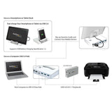 StarTech.com Concentrador USB 3.0 de 3 Puertos - Hub con Puerto de Carga Rápida (2,1A) y Base para Portátiles y Tablets