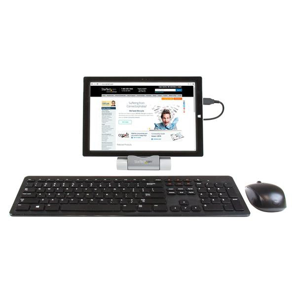 StarTech.com Concentrador USB 3.0 de 3 Puertos - Hub con Puerto de Carga Rápida (2,1A) y Base para Portátiles y Tablets