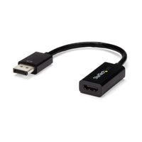 StarTech.com Conversor de Vídeo DisplayPort a HDMI con Audio – Adaptador Activo DP 1.2 para Ordenadores de Sobremesa/Laptops – 4K @ 30Hz Cable Derecho Derecho 0,15 m DisplayPort