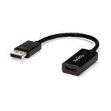 StarTech.com Convertidor de Video DisplayPort a HDMI con Audio – Adaptador Activo DP 1.2 para Computadoras de Escritorio/Laptops – 4K @ 30Hz