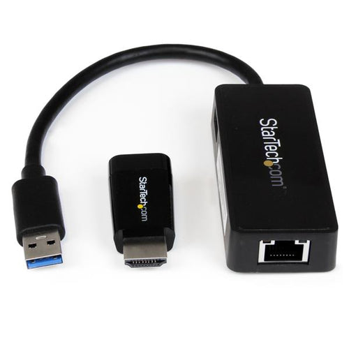 StarTech.com Juego de Adaptadores HDMI a VGA y Ethernet Gigabit para Samsung Chromebook 2 y 3 – Kit de Accesorios Tarjet