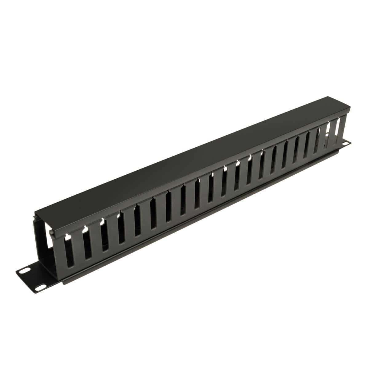 Tripp Lite SRCABLEDUCT1U Administrador de cables horizontal de 1U SmartRack - "Finger Duct" con tapa, Negro, 590 g