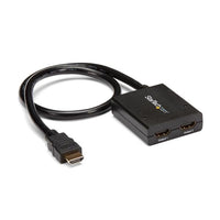 StarTech.com Multiplicador de Vídeo HDMI de 2 Puertos - Splitter HDMI 4k 30Hz de 2x1 Alimentado por USB divisores de vídeo HDMI 2x HDMI 1.4 2