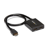 StarTech.com Multiplicador de Vídeo HDMI de 2 Puertos - Splitter HDMI 4k 30Hz de 2x1 Alimentado por USB divisores de vídeo HDMI 2x HDMI 1.4 2