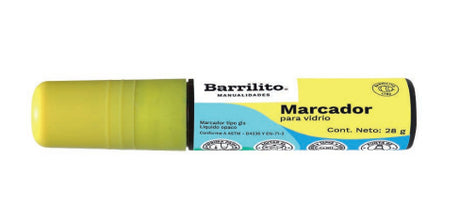 Barrilito WMK1, Vidrio, Amarillo, 10 pieza(s) | Marcadores para cristal