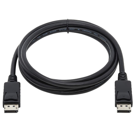 Tripp Lite P580-006 Cable DisplayPort con Conectores de Seguridad, 4K @ 60 Hz (M/M), Negro, 1.83 m [6 pies], Macho, Mach
