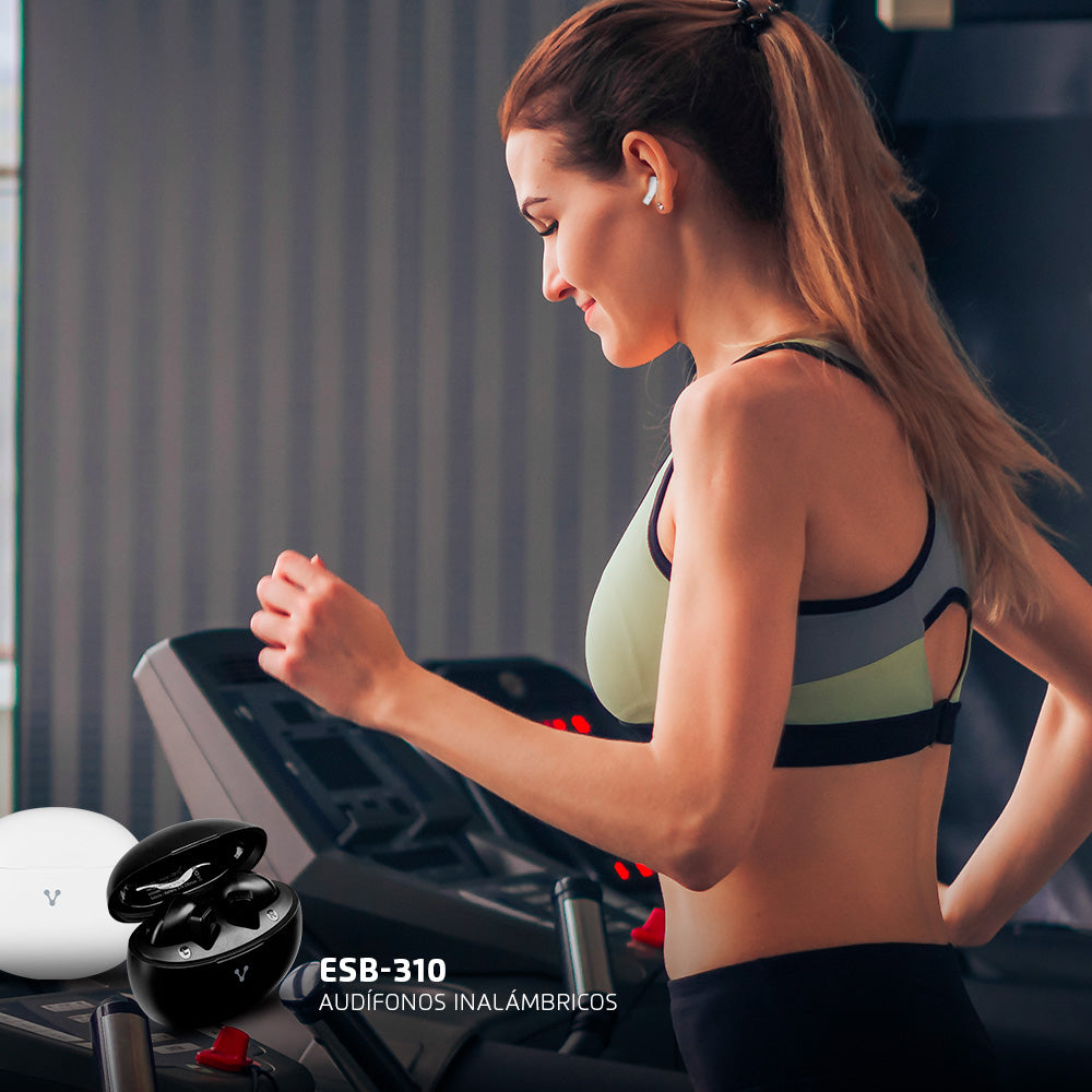 Audifonos bluetooth 5.4 con hasta 24 hrs de reproducción, controles táctiles, función de manos libres y conexión para ca