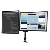 StarTech.com Soporte con Brazos Articulados para Dos Monitores Monitor Negro