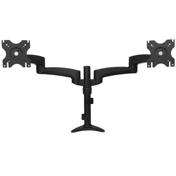 StarTech.com Soporte con Brazos Articulados para Dos Monitores Monitor Negro