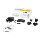 StarTech.com Hub USB 3.0 de Aluminio con Cable - 5Gbps - Concentrador de 3 Puertos USB con Adaptador de Red Ethernet Gigabit tarjetas de red Alámbrico USB Ethernet 1