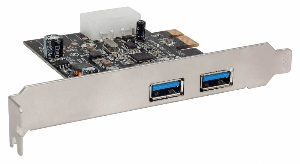 Manhattan Tarjeta de puertos USB de Súper Velocidad PCI Express, PCIe, USB 3.2 Gen 1 (3.1 Gen 1), Verde